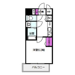 ゼオン大阪EASTの物件間取画像